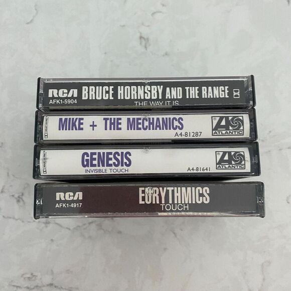 Genesis Eurythmics Mike & The Mechanics Audio Cassettes, Untested - Lot of 4 - Picture 3 of 4
